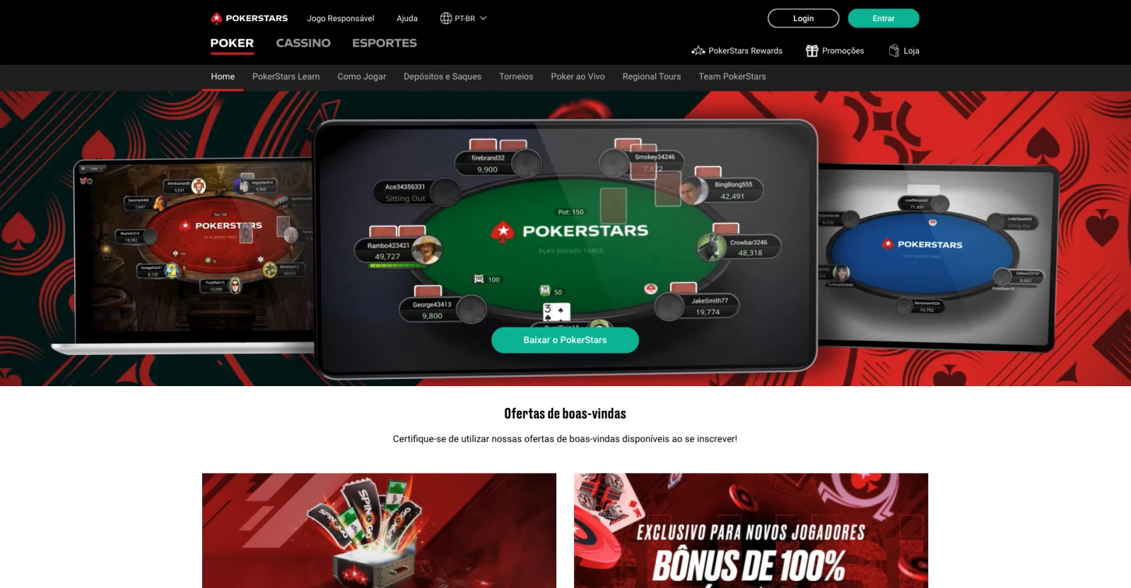 Homepage Pokerstars